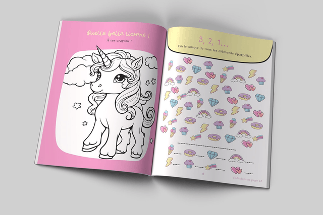 Cahier d'activité Licorne