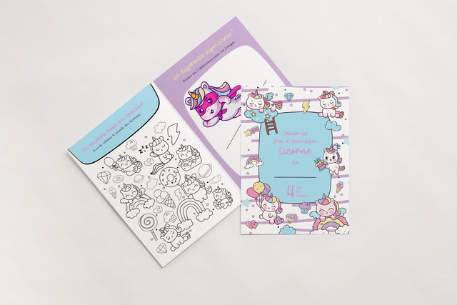 Cahier d'activité Licorne