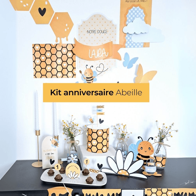 Kit Anniversaire Abeille &amp; Miel